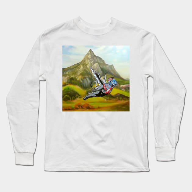 Flying Free Long Sleeve T-Shirt by Abstrotica